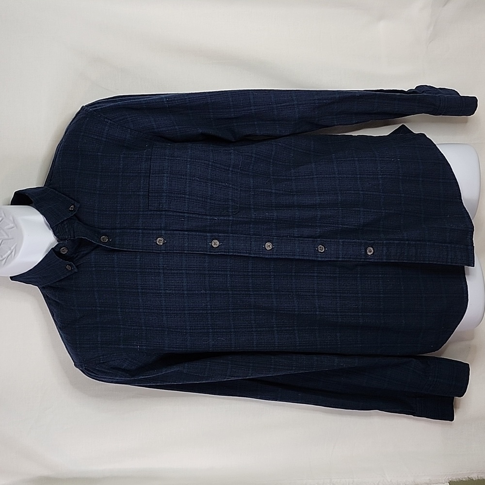 🌟Banana Republic Men's Blue Plaid Button-down Shirt🌟
